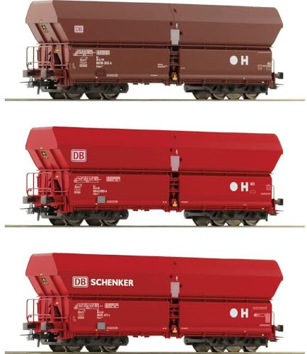 Roco 6600135 H0 uppsättning med 3 självurladdningsvagn DB AG