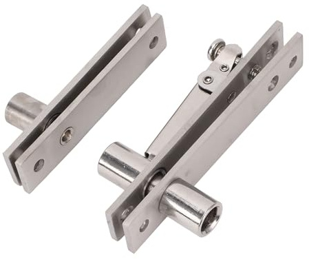 Jectse Charnière de Porte Dissimulée à Rotation à 360 Degrés, Matériau en Acier Inoxydable, Colonne épaissie, Rotation Douce, Charge de 300 Livres