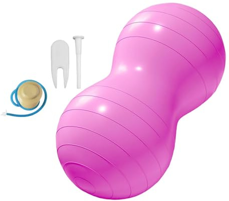 Ronyme Palla per Esercizi con Palla di Arachidi, stabilità, Equilibrio e Seduta per l'allenamento di Bambini e Adulti, Rosa Rossa
