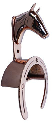 CHALLENGER Horse Equestrian Stable Wall Mounted Bridle Tack Holder in Copper Finish 6732CU