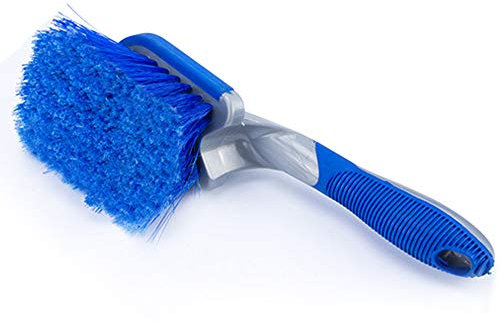 WCBDUT Car Wheel Cleaning Brush, Wheel Brush for Car Alloy Wheel and Tyre Brush Cleaning, Rim Cleaner for Your Car, Motorcycle or Bicycle Tire Brush Washing Tool (Short Handle)