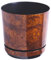 KORAD Blumentopf mit Drainagelöchern Holz 26 cm - Pflanzkübel aus Hochwertiger Kunststoff - Dekorativer Topf für Pflanzen