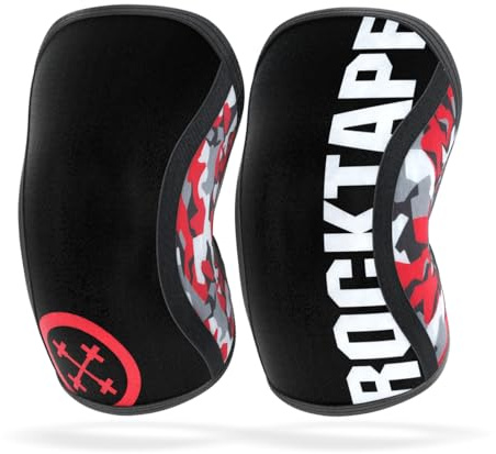 RockTape Assassins Red Camo Knieschützer Unisex, Unisex, 21030, schwarz / rot, M