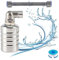 Valvola a galleggiante automatica da 1/2, valvola a sfera galleggiante in acciaio inox 304, con tubo corrugato da 30 cm e nastro di tenuta, regolazione del livello ingresso laterale)