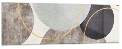 Quadro su Vetro 160x50cm Stampe da Parete in Vetro Quartieri Minimalista Pezzo Grandi XXL Decorazione Murale Camera da Letto Cucina 1 pezzo Quadri Moderni Soggiorno Immagini Wall Art GAB160x50-5986