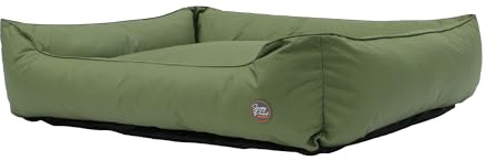 Ancol Oxford Dog Square Bed in Green - Water Resistant Outdoor Pet Pad Sleeping Place - Garden Kennel Puppy Blanket Mat - 84 x 105cm XL
