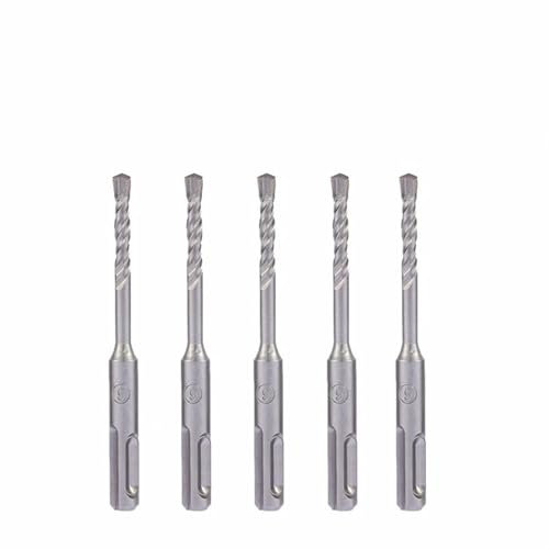 5 Stück SDS Plus Hammerbohrer 4 mm 5 mm 6 mm Elektrohammer SDS Plus Bohrer Set 110 mm Beton Wand Ziegel Block Mauerwerk Lochsäge Bohren 016(4x110mm 5pcs)