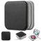 CBRAEXY CD Tasche, DVD Hülle aus Kunststoff, CD Aufbewahrungstasche für 40 Discs, Transparentes Fach zur einfachen Identifizierung, Schwarz, 15,3 x 15,3 x 6,3 cm, Auto, Haus, Hotel, Kino, Büro