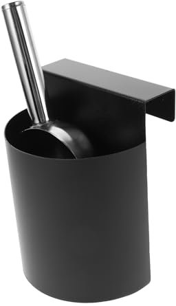 COLLBATH Paletta Per Ghiaccio in Metallo Con Scatola Di Immagazzinaggio Per Macchina Del Ghiaccio Cereali Da Cucina e Accessori Per Alimenti