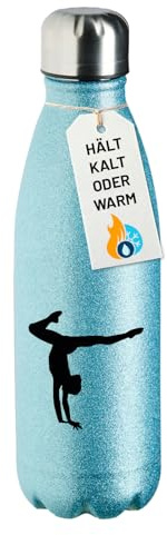 Huuraa Glitzer Trinkflasche Turnen Gymnastik Geschenk