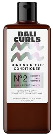 Après-shampooing Bali Curls Bonding Repair N2, formule nourrissante et réparatrice en profondeur pour cheveux abîmés, avec technologie Everbond Bond Repair, 200 ml