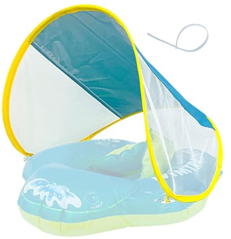 Galleggianti da nuoto, tettuccio parasole rimovibile per piscina, seggiolino di sicurezza, giocattolo per acqua, accessorio da giardino all'aperto, attrezzatura di protezione portatile per bambini