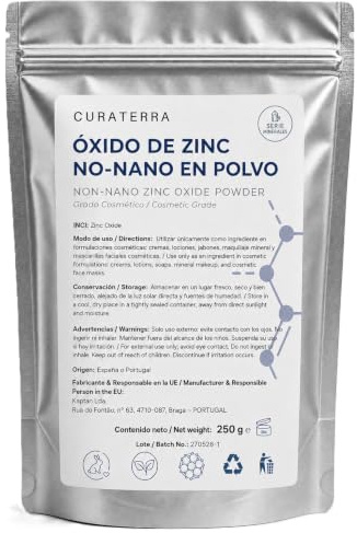Óxido de Zinc Cosmético No Nano 99% Puro | 250 g