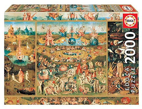 Educa 18505 The Garden of Delights Puzzle, 2000 Pieces, multicoloured
