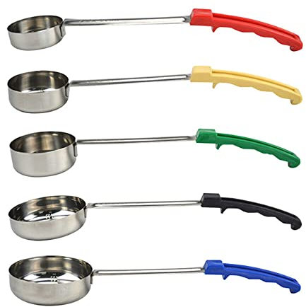 Dropfree Cucchiaio per Mestolo per Salsa da Spalmare per Pizza con Manico Lungo in Gomma Mestolo per Diffusione per Pizza Anti- Cucchiaio da Minestra per Misurino Strumenti la Cottura