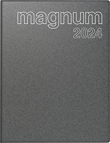 rido/idé Wochenkalender Modell magnum 2024 2 Seiten = 1 Woche Blattgröße 18,3 x 24 cm grau