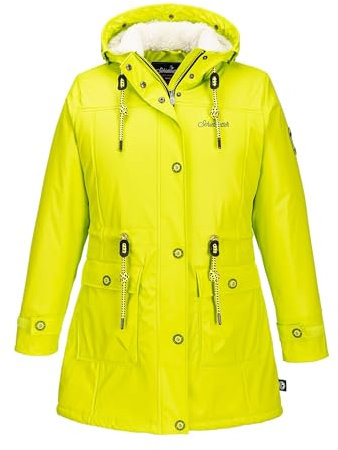 SCHIETWETTER Damen Regenjacke Goldfell Gerda, Friesennerz, Regenparka, Anorak, Regenmantel gefüttert, wasserdicht, Winddicht