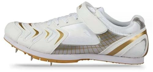 Campo De Atletismo Picos De Carbono Placa De Atletismo Sprint Picos Zapatilla Profesional Alta Springback Dash Carrera Entrenamiento Zapatos Deportivos(Beige,10/43)