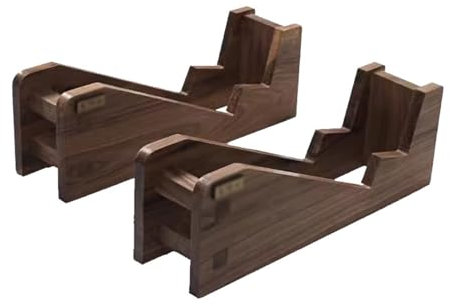 Lautsprecherregale, Audioständer Schwarzer Walnuss-Center-LautsprecherständerDesktop-HiFi-Audio-Center-StänderMassivholz-Audiophile-LautsprecherständerVerstärkerständer Audio-Lautsprecherstände, Büche