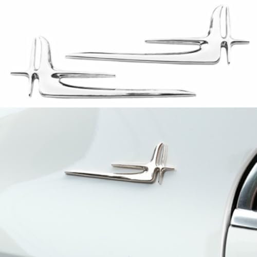 Emblème autocollant 3D en métal chromé pour voiture - Édition étendue - Argenté