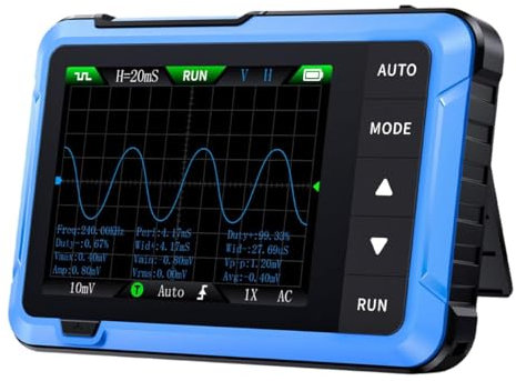 DollaTek Mini oscilloscopio digitale intelligente portatile generatore segnale multifunzione 2 in 1 frequenza di campionamento 48 MS/s aggiornamenti forma d'onda in tempo reale oscilloscopio portatile