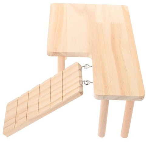 Generisch 1 Satz Hamster- Puzzle Hundespielzeug Zwinger Hamsterschaukel Kleintiertunnel Hamsterhaus Tunnel Meerschweinchenkäfig Rattenfalle Spielplatz Hamsterkäfig Hölzern