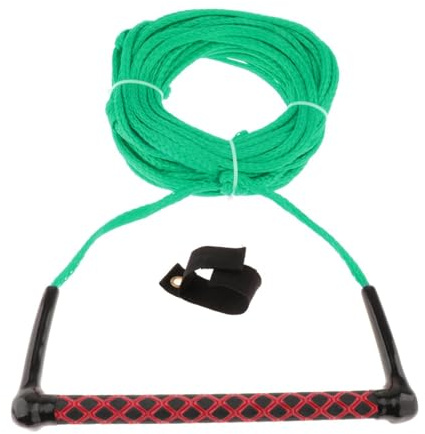 predolo Cuerda de Esquí Acuático de Remolque para Lancha Cuerda de Surf Multifuncional con Mango de Alto Rendimiento para un Agarre Seguro Adecuado para, Cuerda Verde