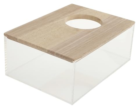 Gatuida Bac Transparent pour Hamster et Chinchilla Bac à Sable Multifonction pour Bain de Sable Domestique