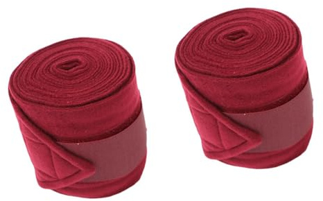 jojnsha Protectores De Piernas Equinas Antirozaduras con Cinturón Elástico para Caballos Activos Vendajes Envolventes Pata De Caballo para Clima Frío