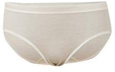 Cosilana Culotte pour femme avec ourlet élastique 70 % laine 30 % soie - Beige - 46