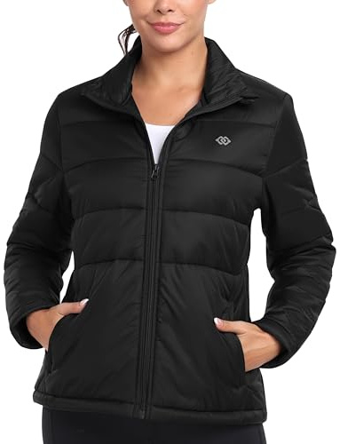 MoFiz Chaqueta de Pluma Ligero Mujer Chaqueta de Plumón Invierno Cálido Plumiferos Abrigo Antiviento con bolsillo