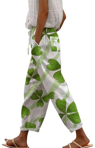 Weihnachtliche Fleece-gefütterte Leggings für Damen, weiche Hose, Thermo-Leggings, Frühling und Sommer, lässige Kordelzughose, Fleece-gefütterte Leggings, rose, S