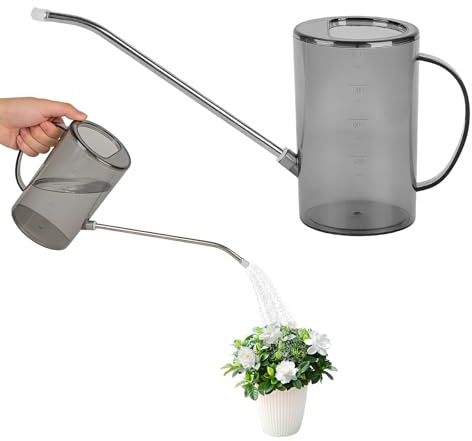 35.2 OZ Bonsai Watering Can - Small Watering Can Indoor and Outoor, Long Spout Watering Devices for House Plants, Fruits and Vegetables/Succulents/Roses-Grey