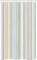 ABAKUHAUS Pastell Schmaler Duschvorhang, Gestreiftes klassisches Muster, Badezimmer Deko Set aus Stoff mit Haken, 120 x 180 cm, Pastell Mehrfarbig