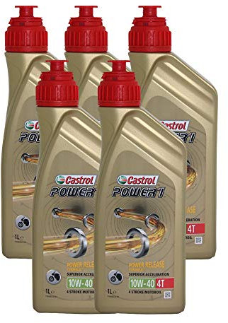 olio motore 4 tempi 10w40 Castrol Power1 4T 10W-40 5x1lt.