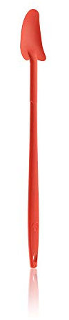 Kochblume Geizhals Set, Restelöffel, Flexlöffel S | Premium Premium-Silikon & BPA freimit Edelstahlkern | In der bunten Box (rot, Restelöffel einzeln)
