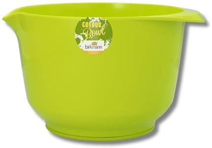 Birkmann, Colour Bowls, Rühr- und Servierschüssel, 3,0 Liter, kratzfest, standfest, nachhaltig, limette