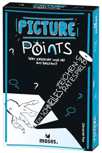 moses. Picture Points, schnelles Zeichenspiel für lustige Spieleabende, Ratespiel für Meistermaler, Kartenspiel ab 12 Jahren für 3-5 Spieler