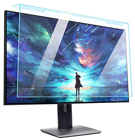 JANEFLY 17-27 Zoll Computer Anti-Blaulichtfilter, Hängende Isolierplatte, Augen schützen, Anti-UV-Monitor-Displayschutzplatte für HP/Dell/Sony/Samsung usw,19(425 * 277mm)
