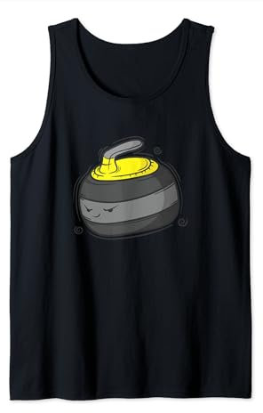 Curling Wintersport Stein Curling Besen Tank Top