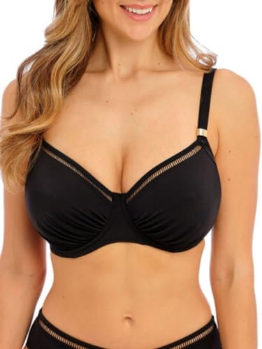 Fantasie Swim East Hampton Underwired Full Cup Bikini Top (38E, Black)
