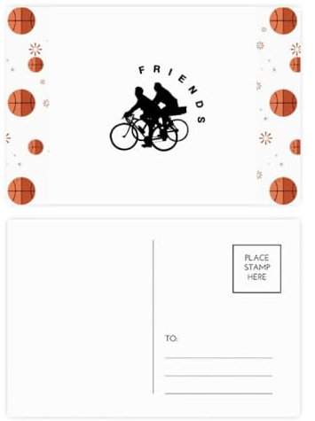 Lot de 20 cartes postales de basket-ball Friends Bicycle