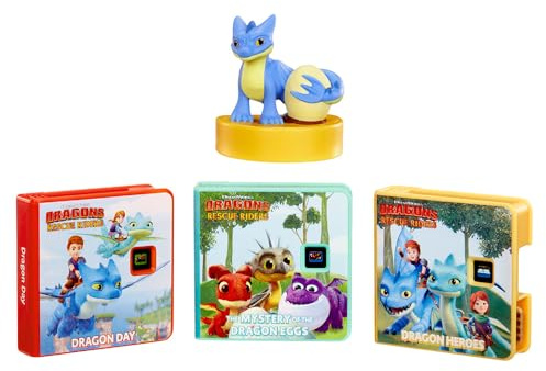 little tikes Dragons: Rescue Riders Collection for Story Dream Machine - 3 Stories & 1 Character, Storytime Books with Audio Play Character, For Boys and Girls Ages 3+
