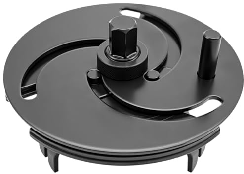ZKTOOL Chiave Universale per Tappo Serbatoio Carburante, Chiave Regolabile a 3 Ganasce per Coperchio Serbatoio Carburante, Strumento di Rimozione Coperchio Pompa Carburante, 87 mm-170 mm