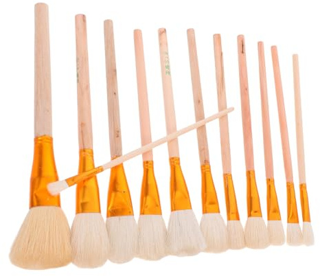 Luxshiny Lot de 12 Pinceaux Pollinisateurs pour Légumes et Fruits, Brosse de Pollinisation Manuelle Réutilisable, Outil de Jardinage pour Plantes Succulentes et Arbres Fruitiers, Kit