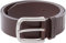 BRAX Herren MASTERPIECE Büffelleder uni Schließe American Silver Gürtel,, per pack Braun (darkbrown 52), 85|#85|#673 (Herstellergröße: 85)
