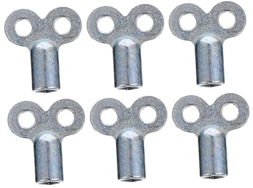 DOITOOL 6pcs Radiator Vent Keys Bleed Key for Radiators and Faucets Lightweight Plumbing for Easy