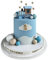 Zug Kuchen Dekoration, 18 PCS Zug Kuchen Topper, Tortendeko Kugeln, Zug Cake Decoration, Zug Cake Topper, Zug Thema Geburtstag Dekorationen, Geburtstags Dekorationen für Kinder (Blau)