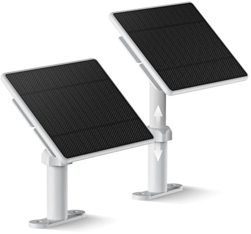 Solarpanel für Eufy Kamera, 5W kompatibel mit Eufycam Eufy E, 2C/2C Pro, 2/2Pro, E20/E40, Solo, SoloCam Spotlight, 3m lang KabelSolarpanel 5V, IP65 Wasserdicht Solarpanel für Eufy Outdoor kamera(2 P)