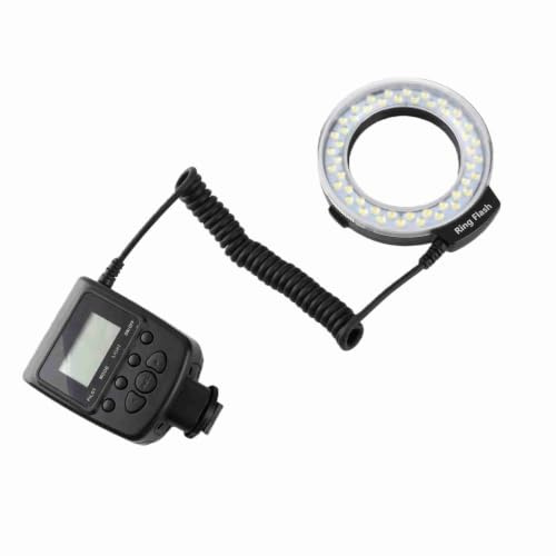 BONKZEBU Bärbar LED-ringblixt med Justerbar Ljusstyrka och Färgfilter för Fotoentusiaster
